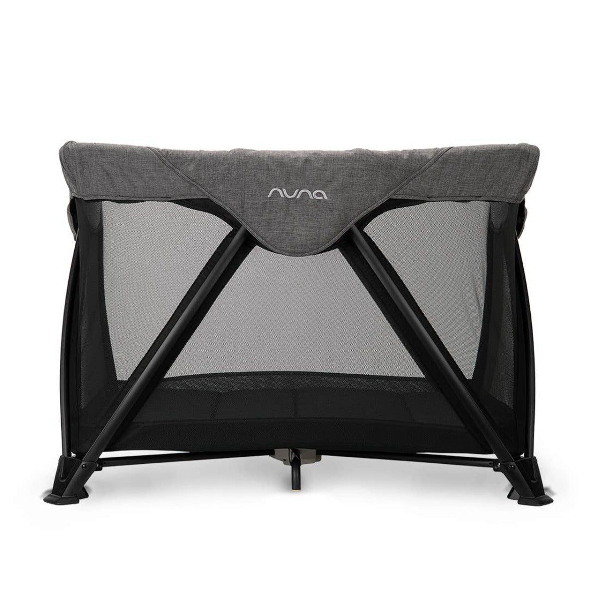 Nuna SENA Aire Travel Cot with Zip On Bassinet - Charcoal