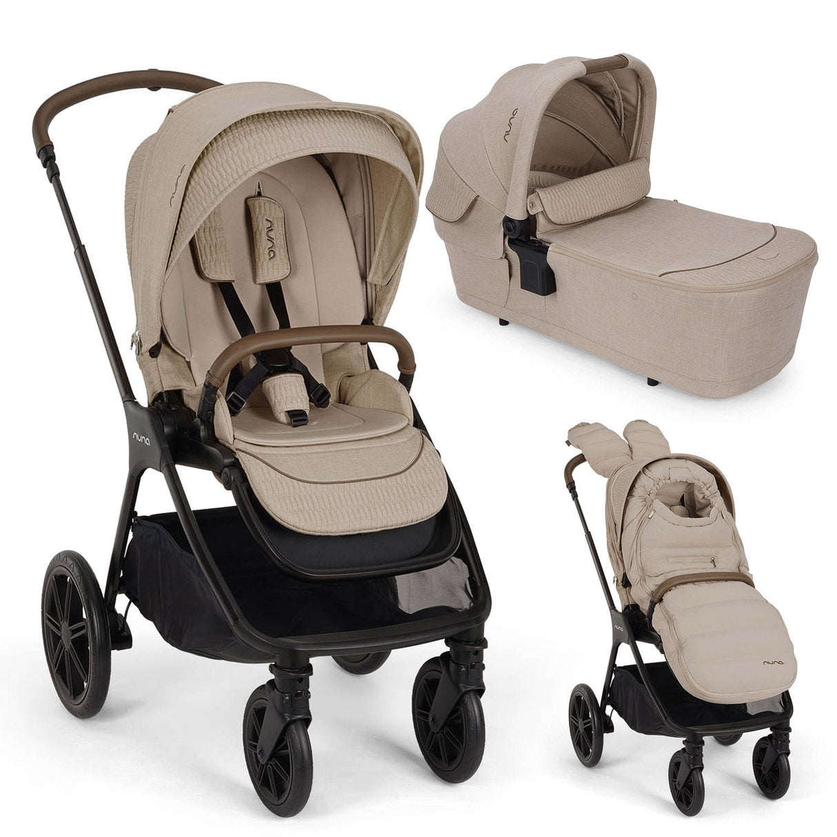 Nuna TRIV LX All Season Stroller + Carrycot Set - Cosmopolitan