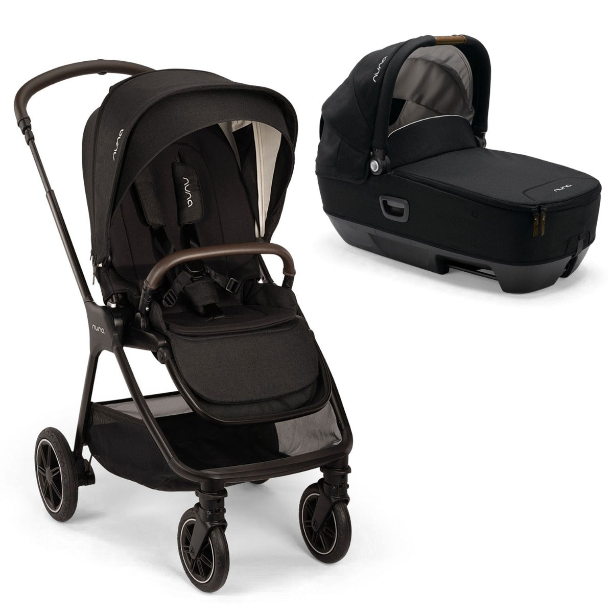 Nuna TRIV Next Stroller + CARI Carrycot - Caviar