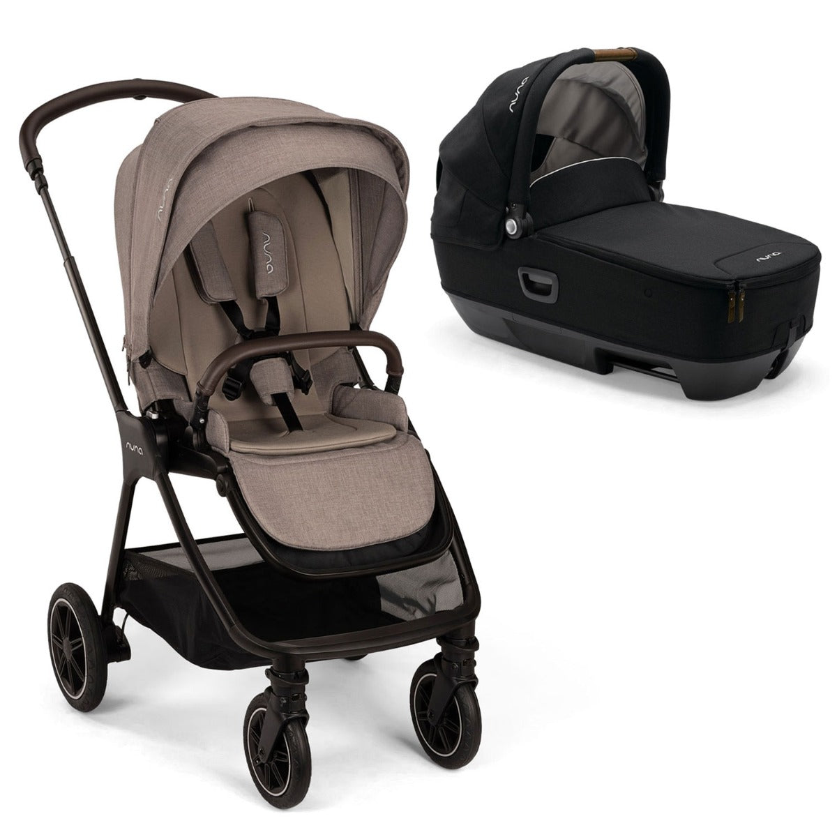 Nuna TRIV Next Stroller + CARI Carrycot - Cedar