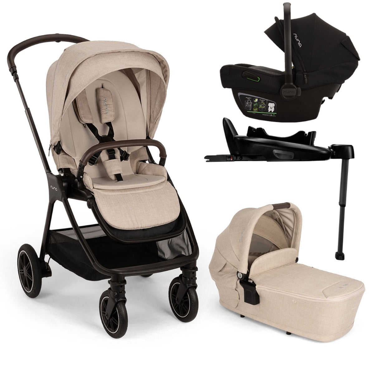 Nuna TRIV Next + PIPA Next Generation Bundle - Biscotti (2024)