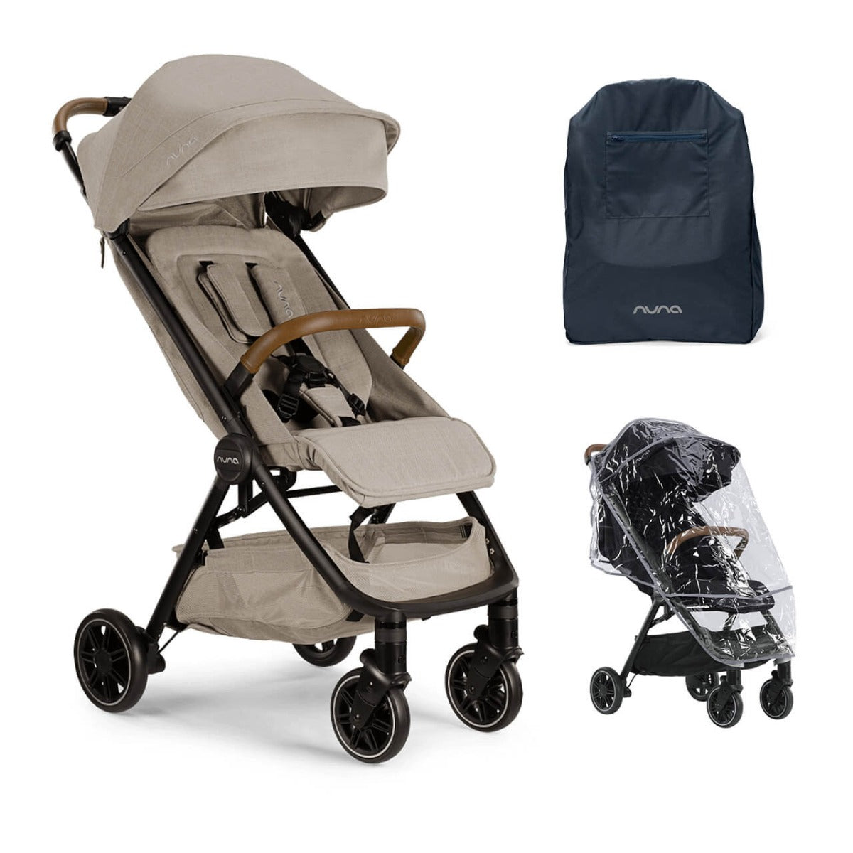 Nuna TRVL Compact Stroller with PIPA URBN Car Seat - Hazelwood