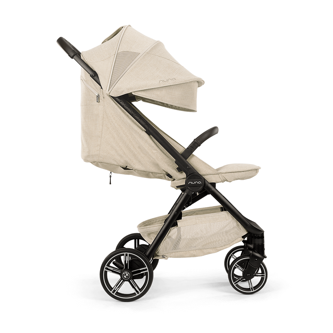 Nuna TRVL LX BMW Collection Compact Stroller with Raincover & Travel Bag - Mica