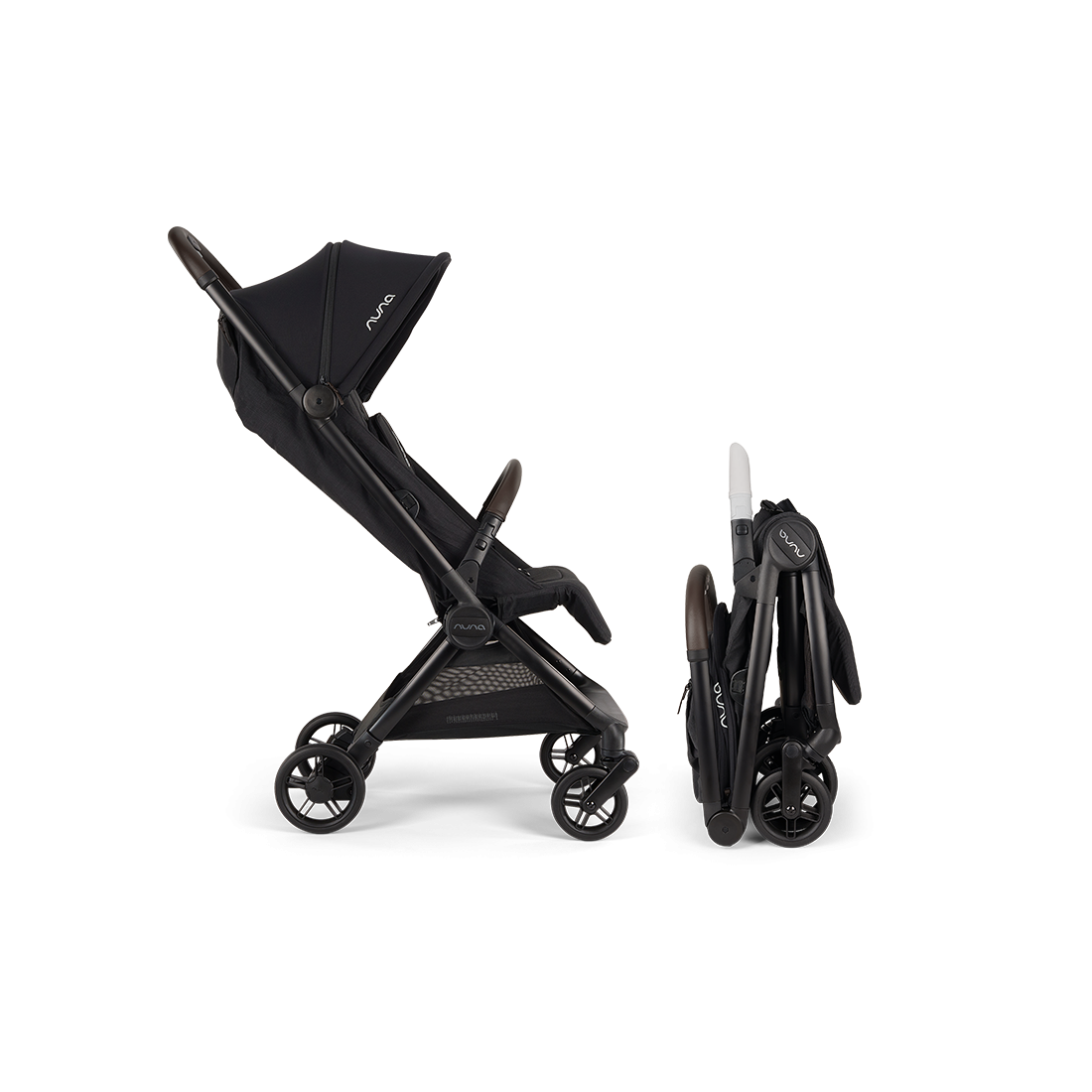 Nuna VIAA Cabn Compact Stroller - Caviar