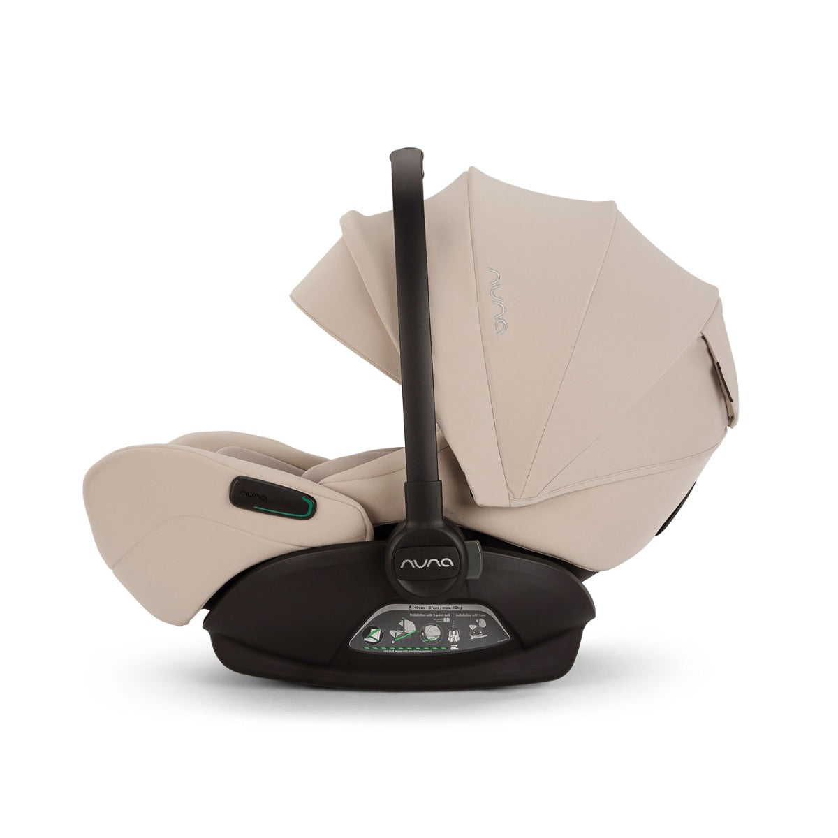 Nuna TRIV Next with ARRA Flex & Base Curv Travel System Bundle - Biscotti