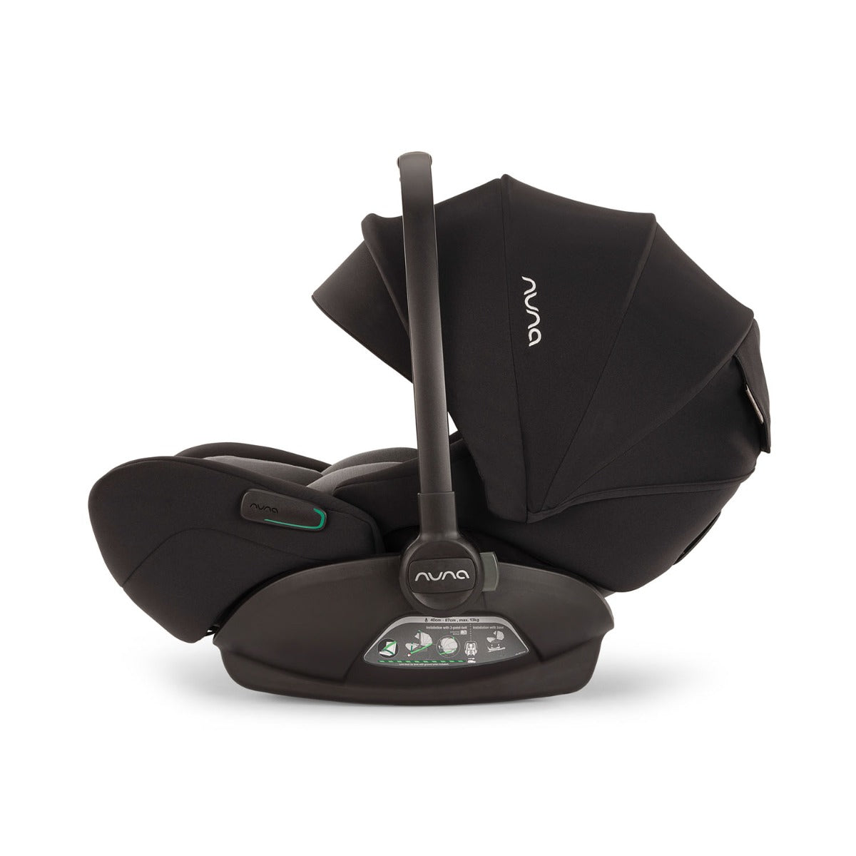 Nuna TRIV Next with ARRA Flex & Base Curv Travel System Bundle - Caviar 19