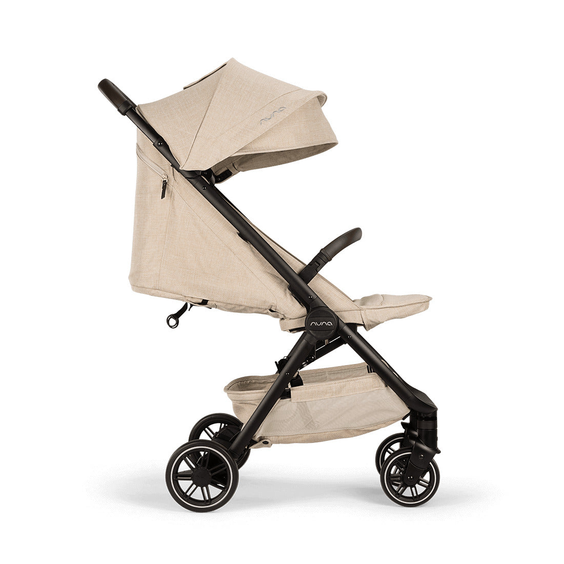 Nuna TRVL Compact Stroller with Raincover & Travel Bag - Biscotti