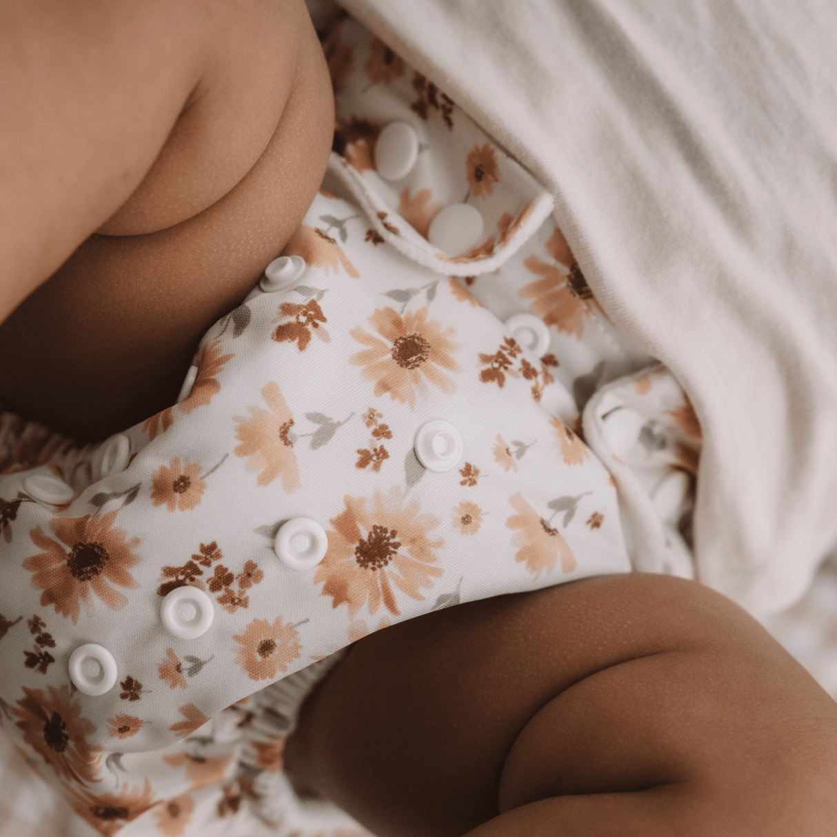 One Size All-In-One Reusable Cloth Nappy - Meadow