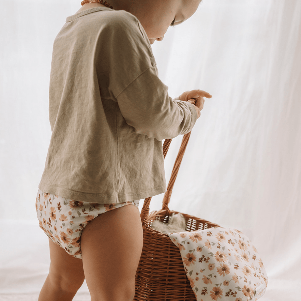 One Size All-In-One Reusable Cloth Nappy - Meadow