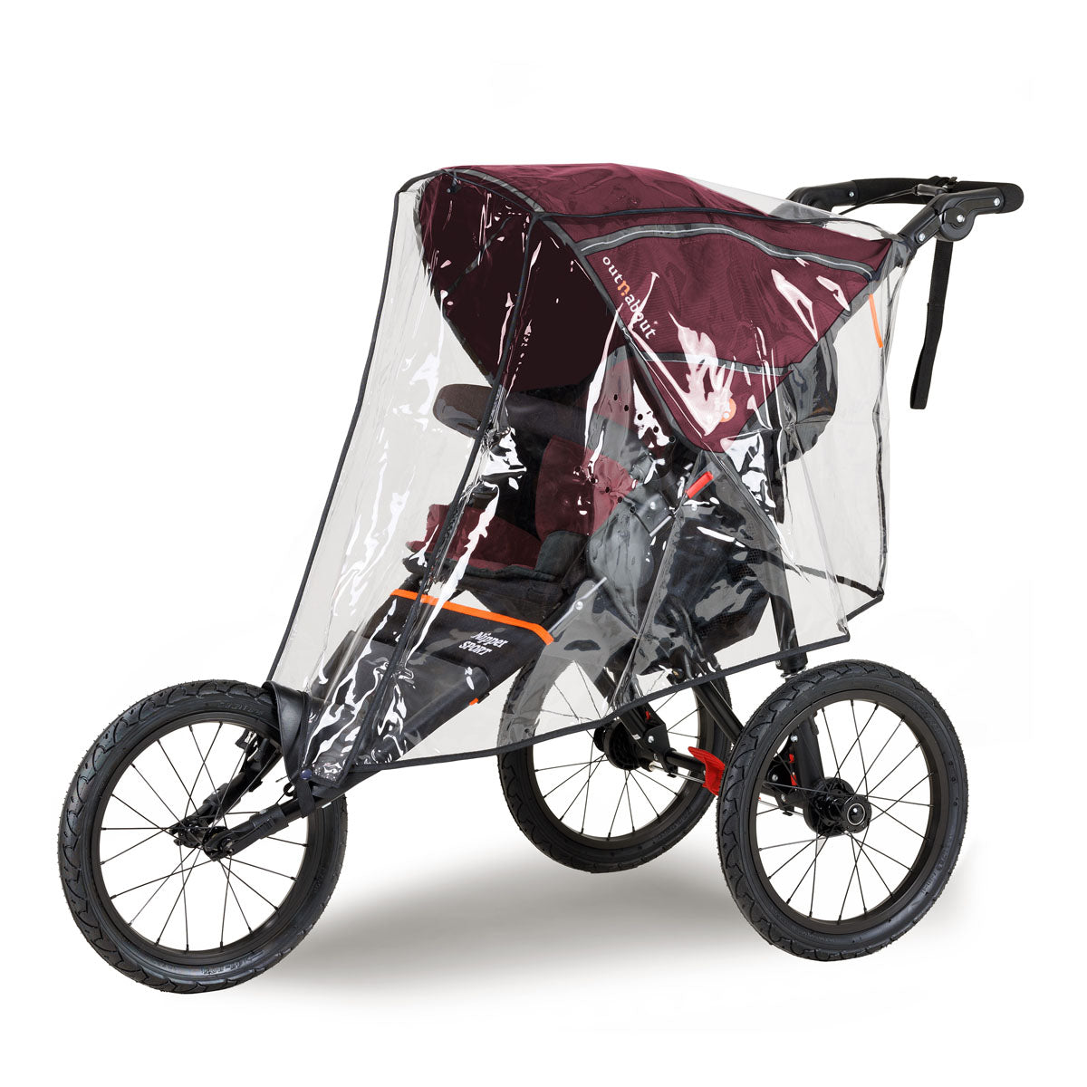 Out n About Nipper Sport V5 Single Pushchair - Brambleberry Red