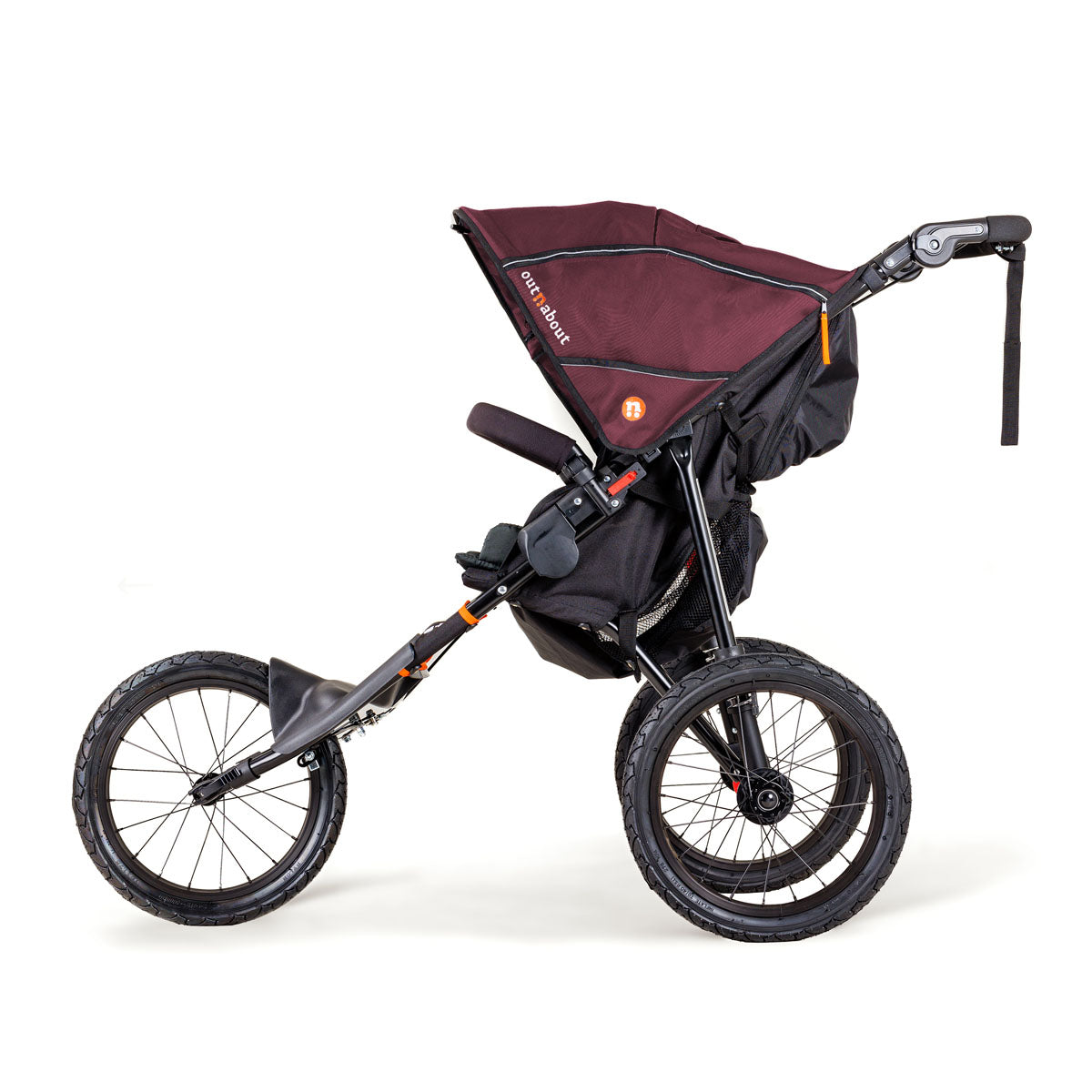 Out n About Nipper Sport V5 Single Pushchair - Brambleberry Red