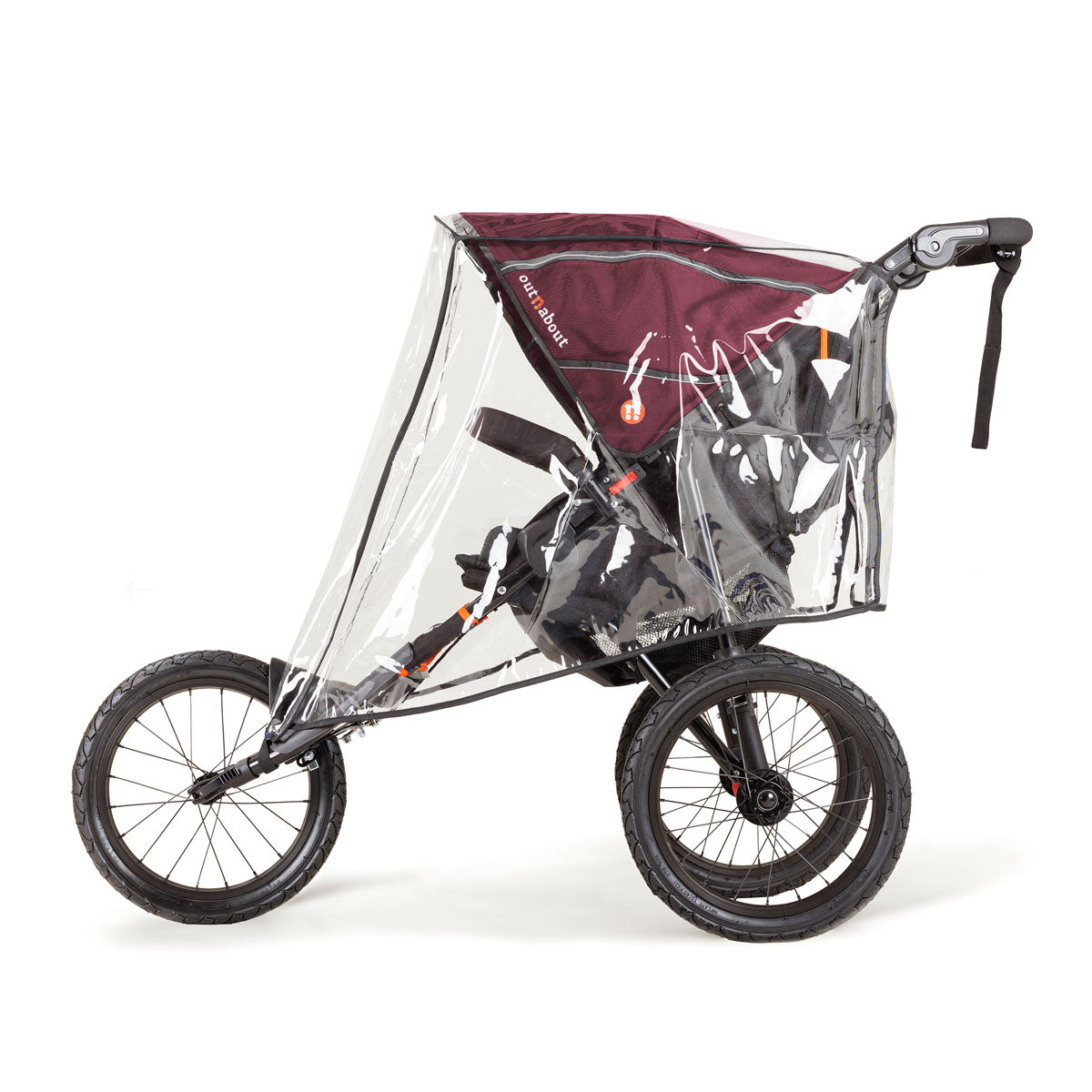 Out n About Nipper Sport V5 Single Pushchair - Brambleberry Red