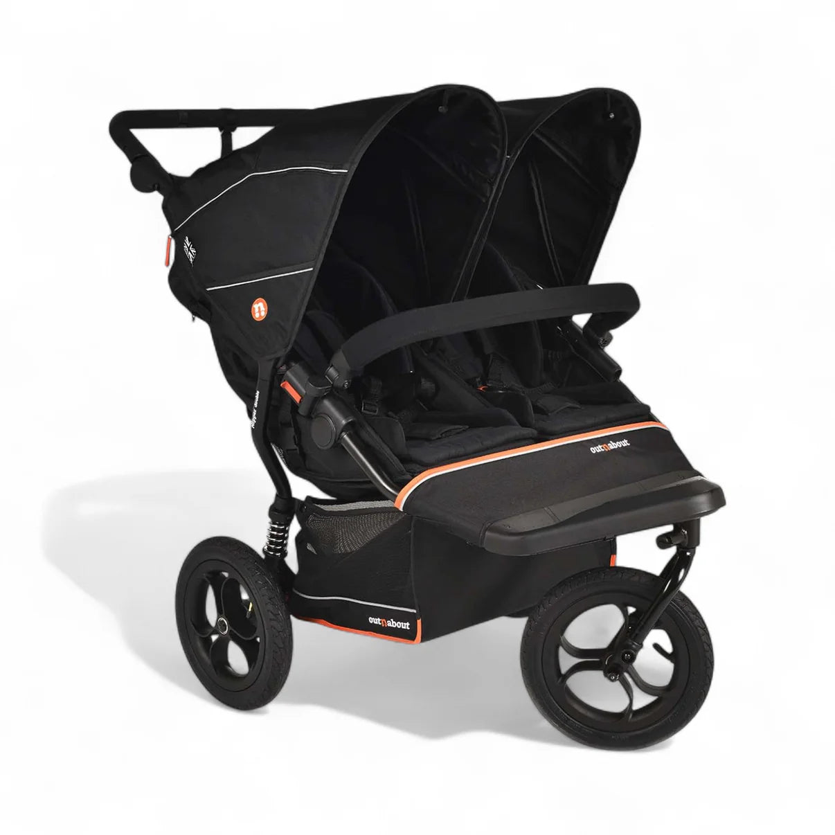 Out n About Nipper V6 Double Newborn & Toddler Bundle - Summit Black