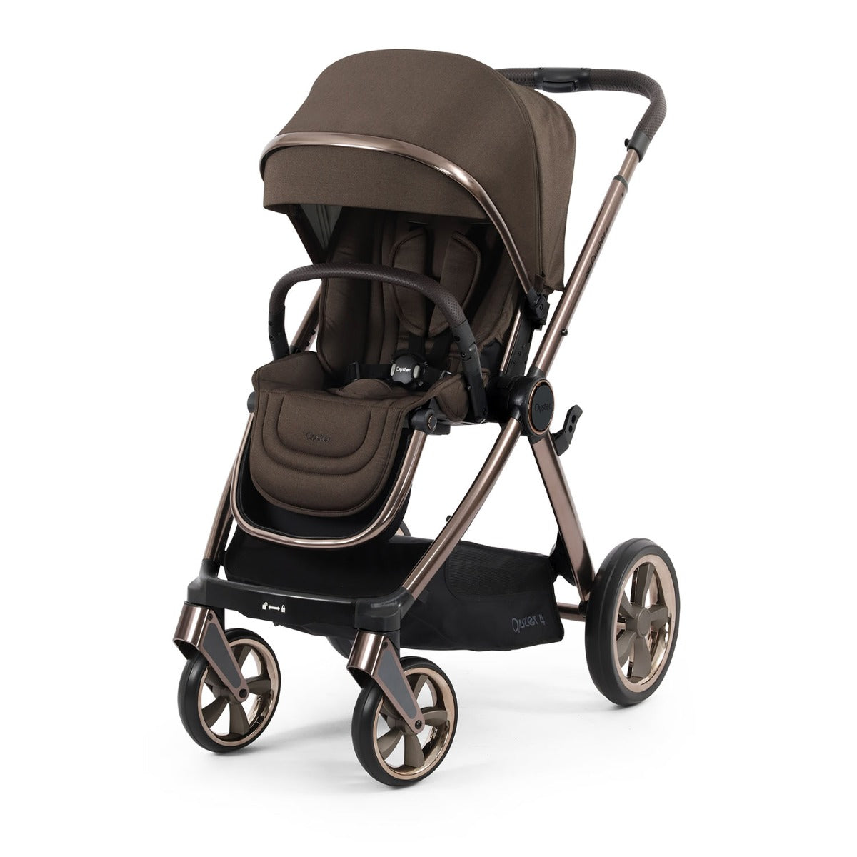 BabyStyle Oyster 4 Luxury 360 Car Seat & Nursery Essentials Bundle - Chocolate Velvet