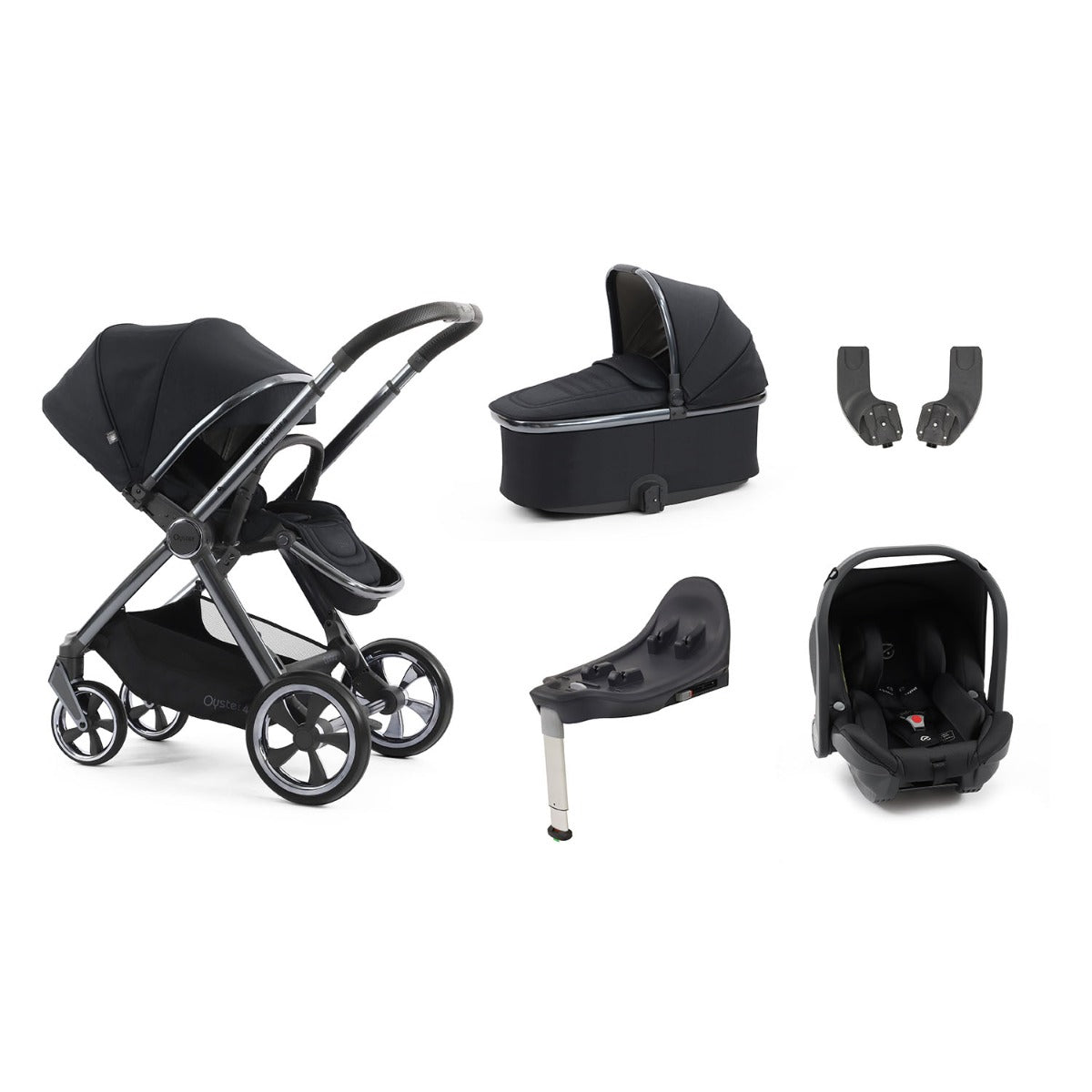 BabyStyle Oyster 4 Essential 5 Piece Capsule Bundle - Carbonite