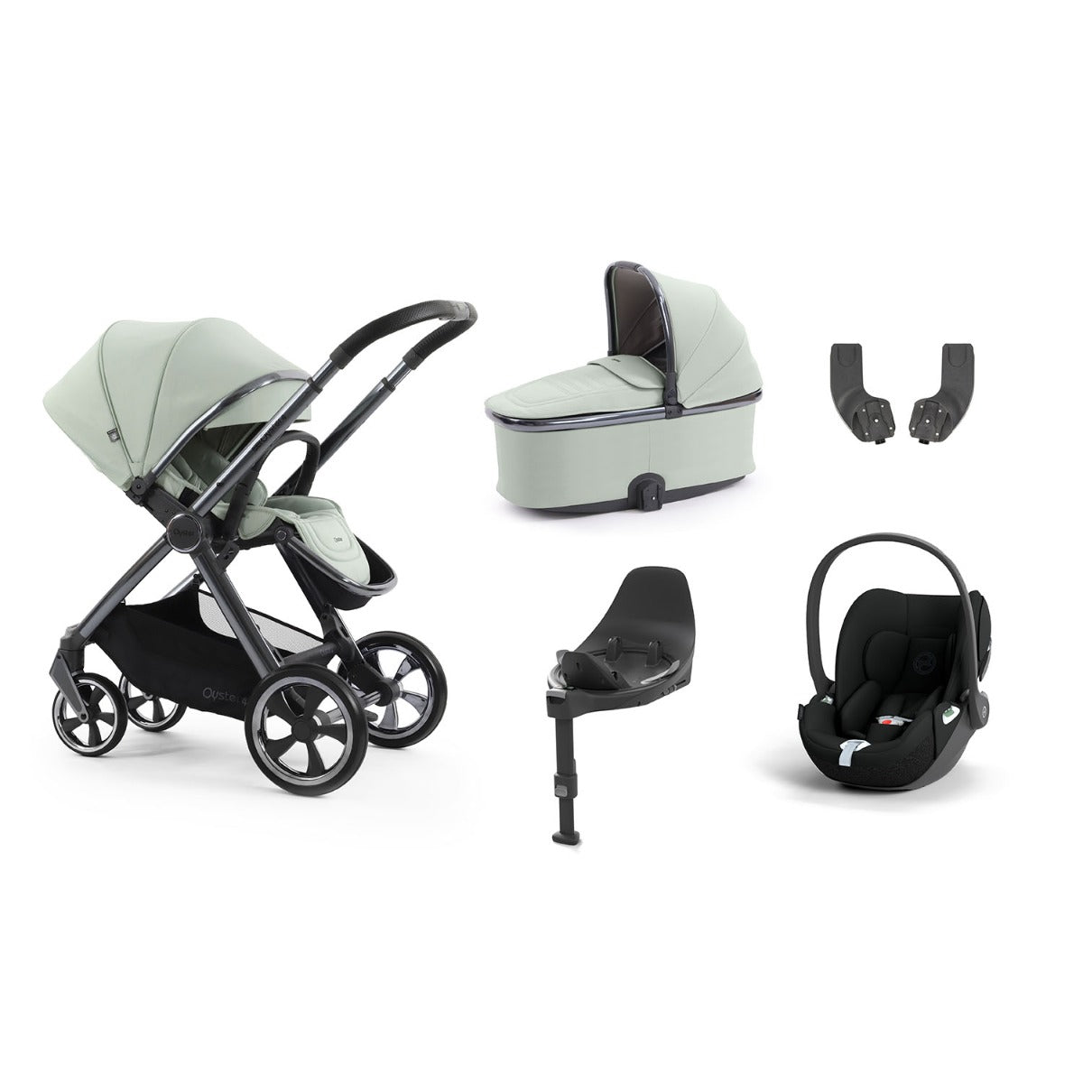 BabyStyle Oyster 4 Essential 5 Piece Cybex Cloud T Bundle - Pistachio