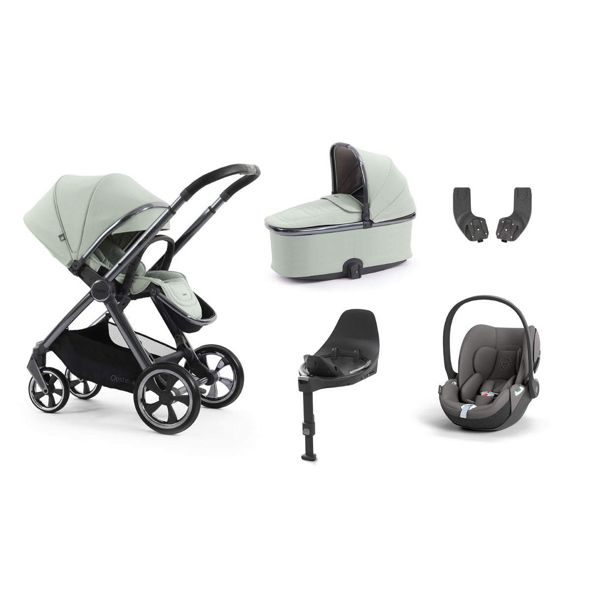 BabyStyle Oyster 4 Essential 5 Piece Cybex Cloud T Bundle - Pistachio