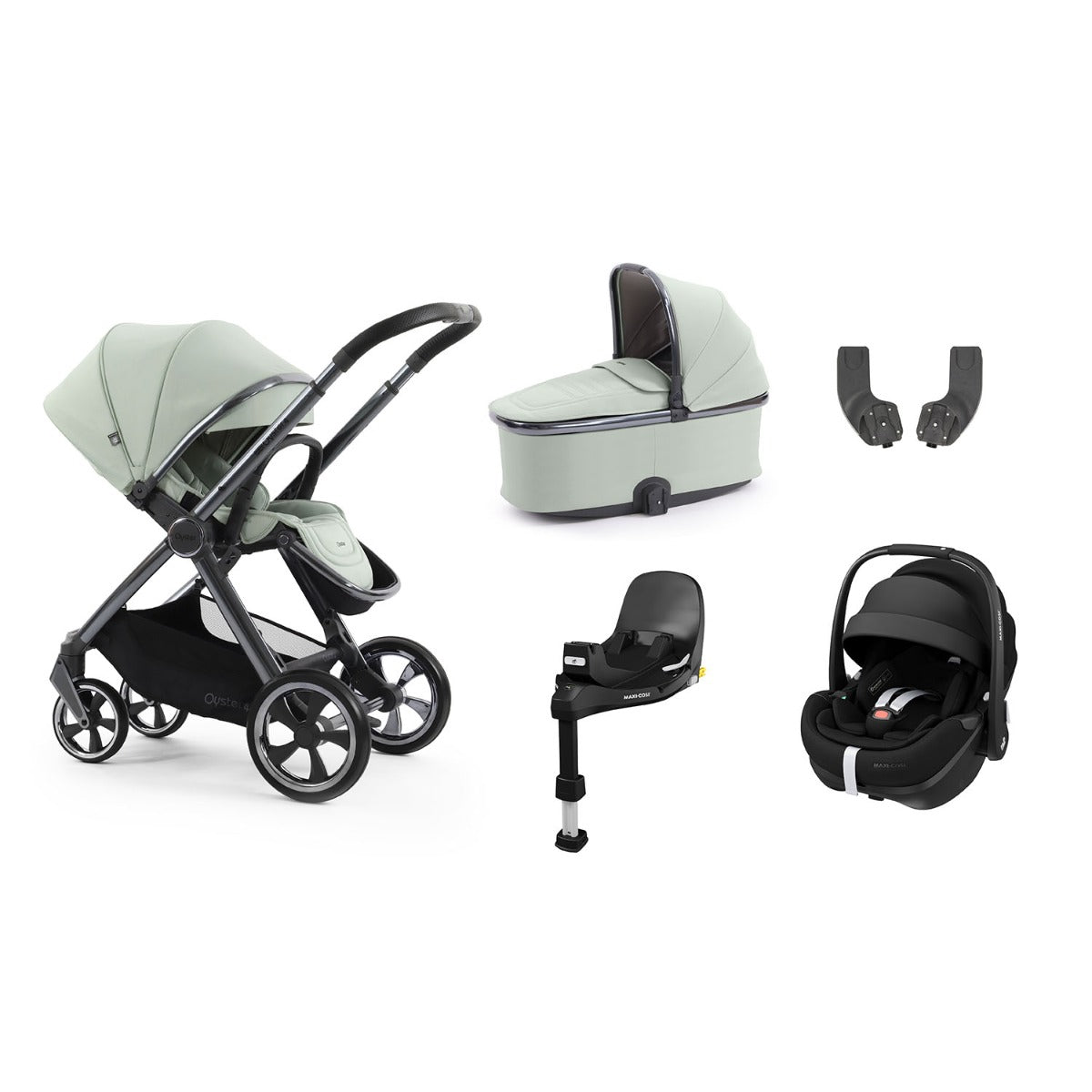 BabyStyle Oyster 4 Essential 5 Piece Maxi-Cosi Pebble 360 Pro2 Bundle - Pistachio