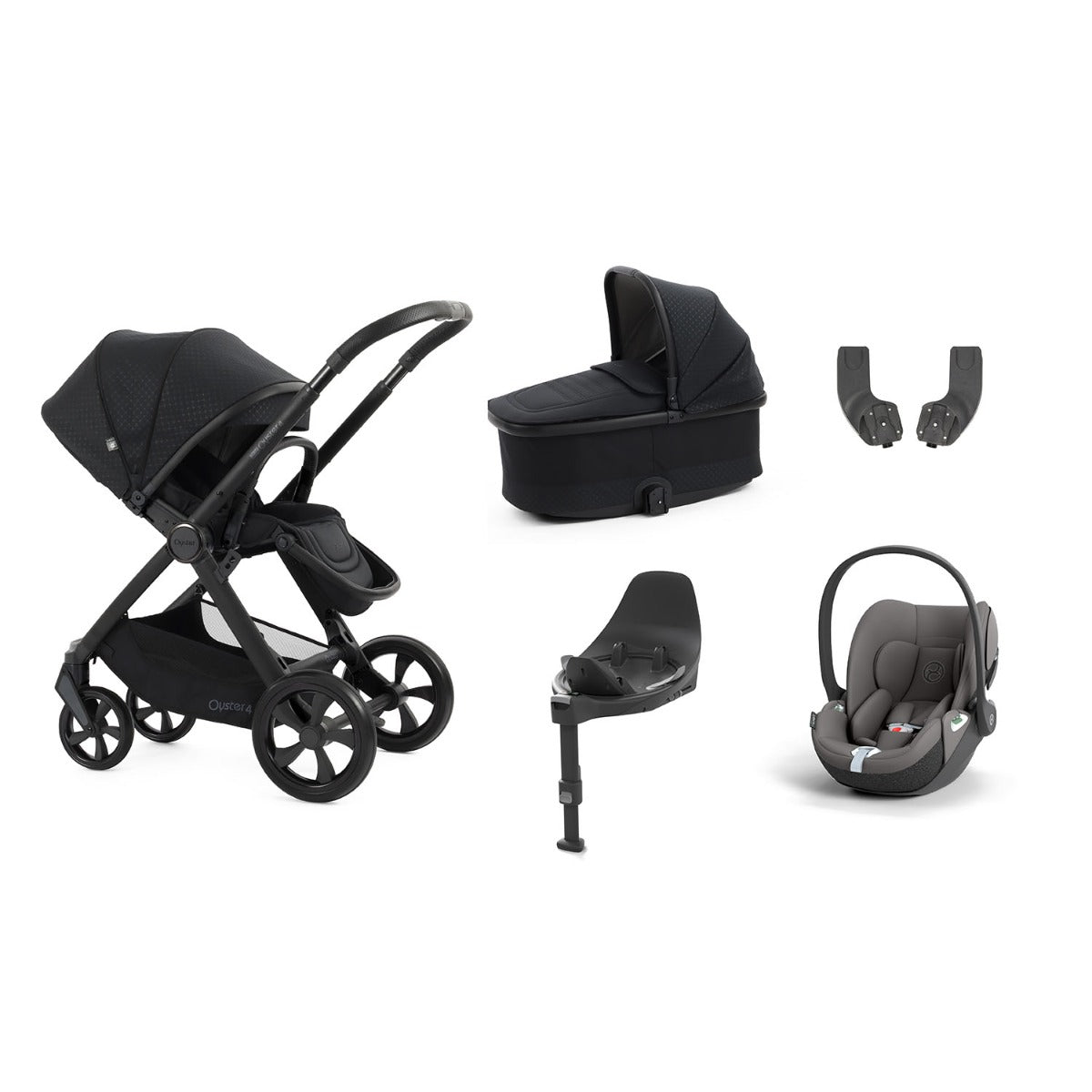 BabyStyle Oyster 4 Essential 5 Piece Cybex Cloud T Bundle - Raven