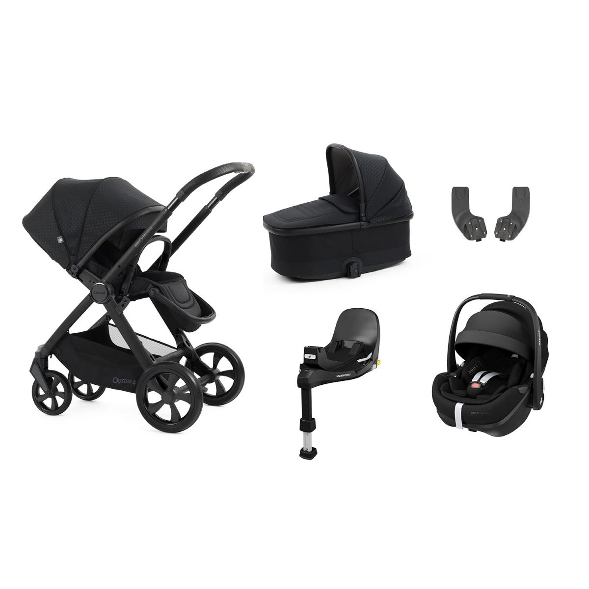 BabyStyle Oyster 4 Essential 5 Piece Maxi-Cosi Pebble 360 Pro2 Bundle - Raven