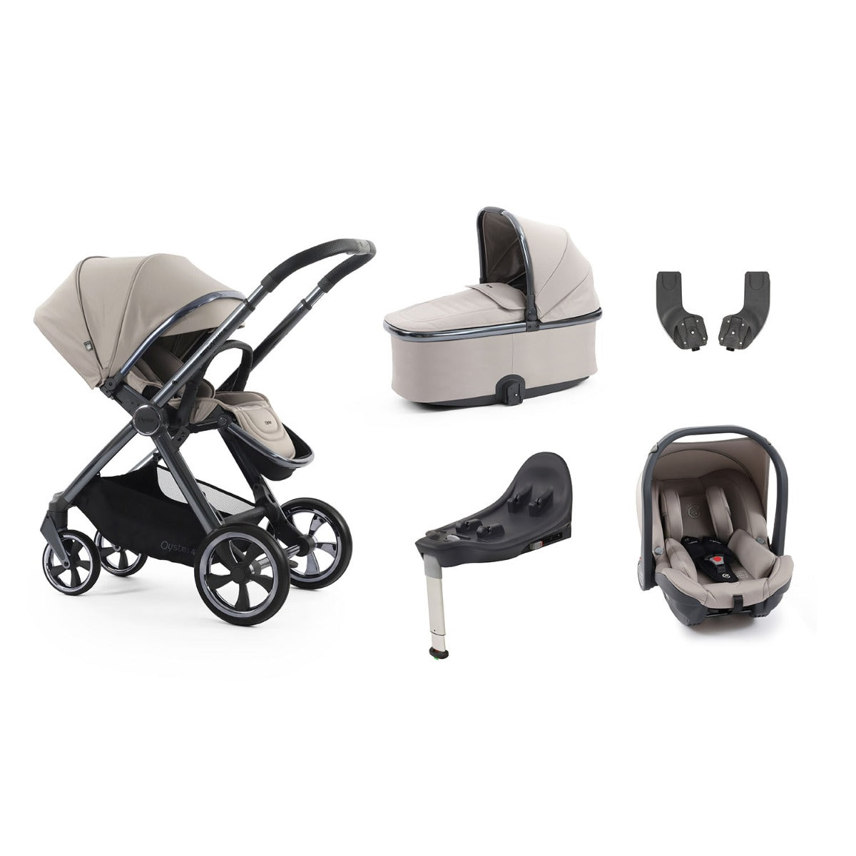 BabyStyle Oyster 4 Essential 5 Piece Capsule Bundle - Stone