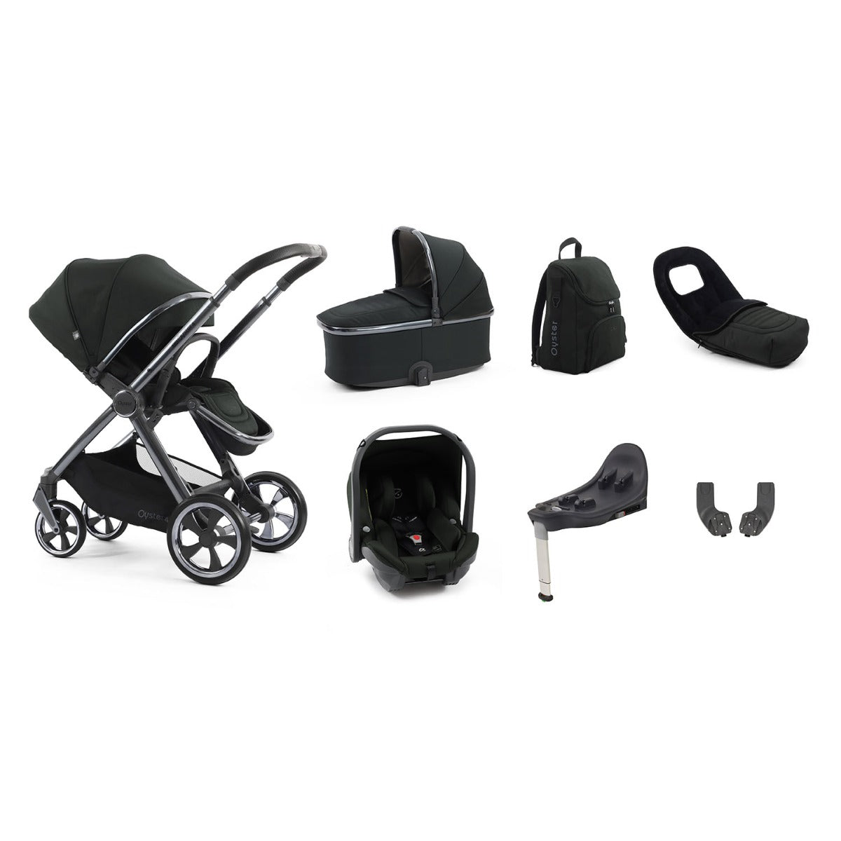 BabyStyle Oyster 4 Luxury 7 Piece Capsule Bundle - Black Olive