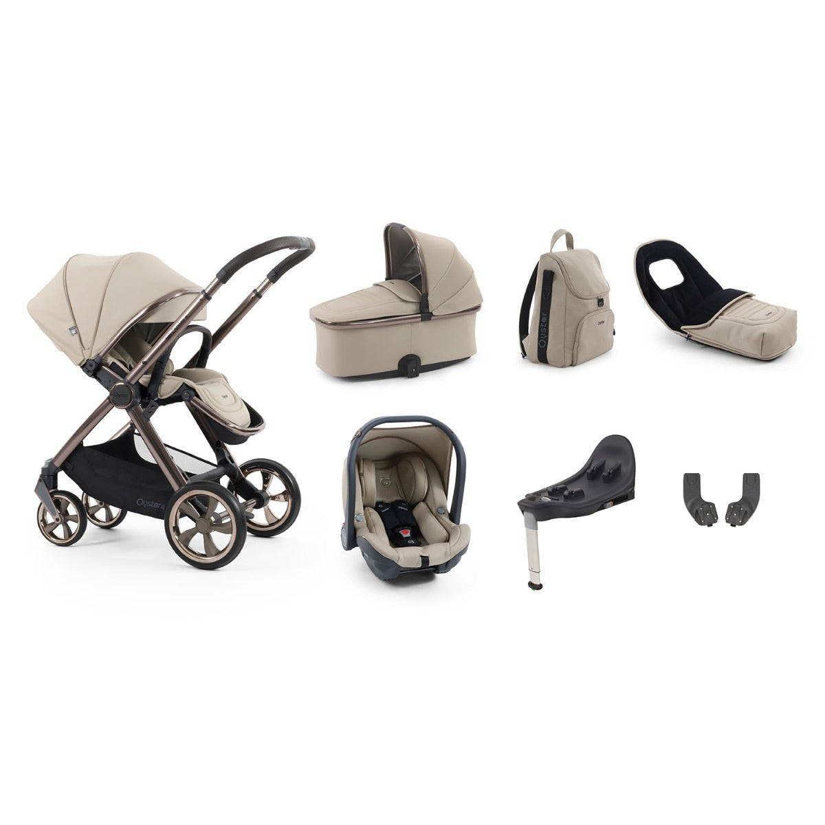 BabyStyle Oyster 4 Luxury 7 Piece Capsule Bundle - Buttermilk