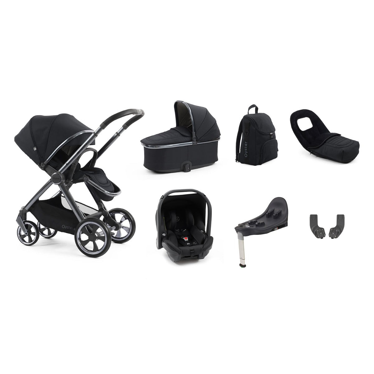 BabyStyle Oyster 4 Luxury 7 Piece Capsule Bundle - Carbonite
