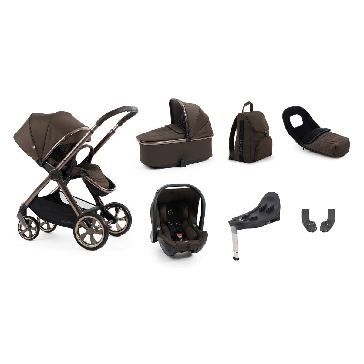 BabyStyle Oyster 4 Luxury 7 Piece Capsule Bundle - Chocolate Velvet
