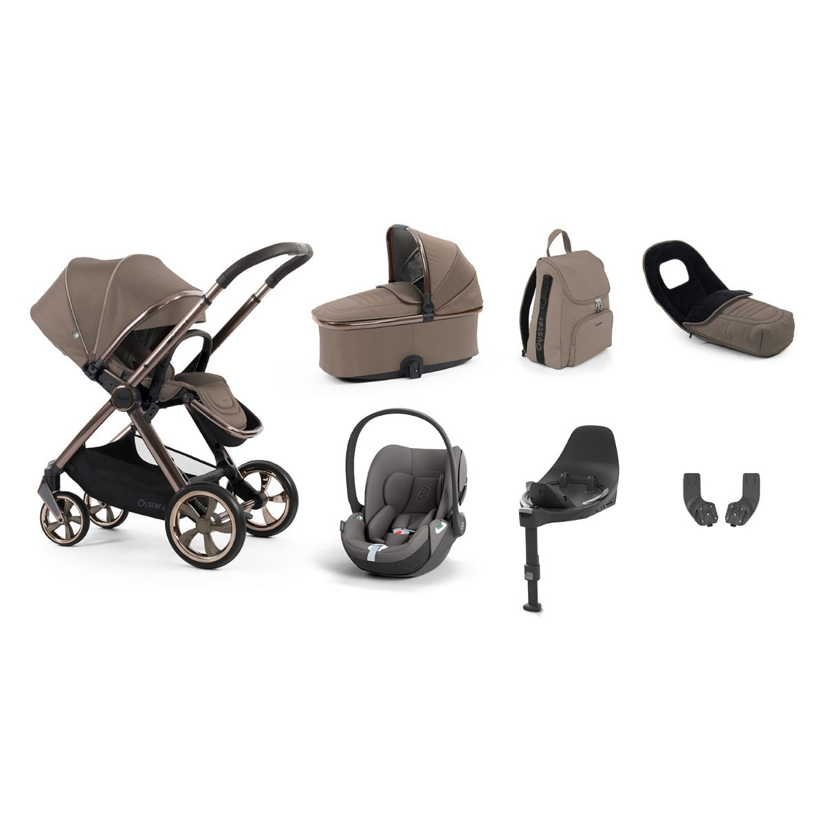 BabyStyle Oyster 4 Luxury 7 Piece Cybex Cloud T Bundle - Mink