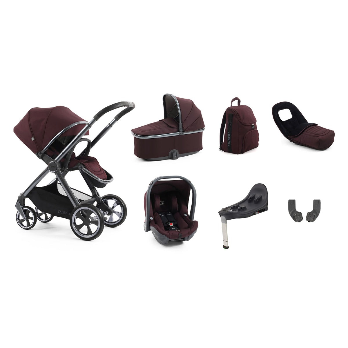 BabyStyle Oyster 4 Luxury 7 Piece Capsule Bundle - Mulberry