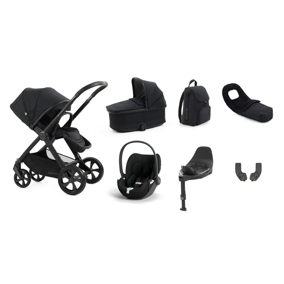 BabyStyle Oyster 4 Luxury 7 Piece Cybex Cloud T Bundle - Raven