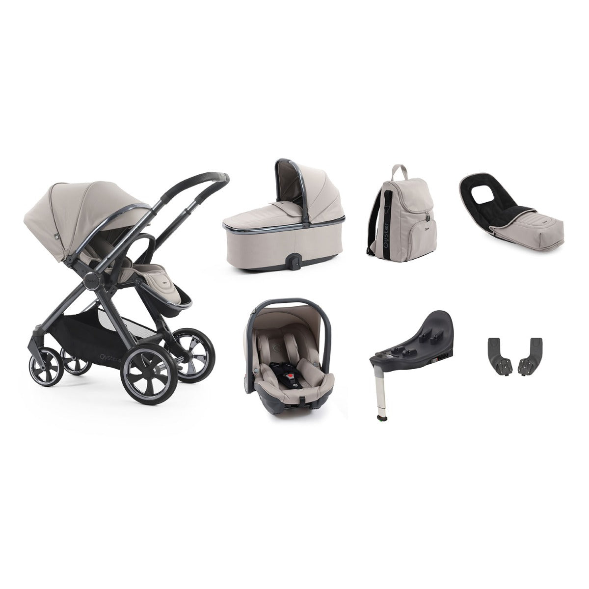 BabyStyle Oyster 4 Luxury 7 Piece Capsule Bundle - Stone