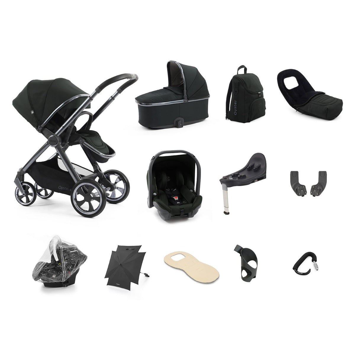 BabyStyle Oyster 4 Ultimate 12 Piece Capsule Bundle - Black Olive