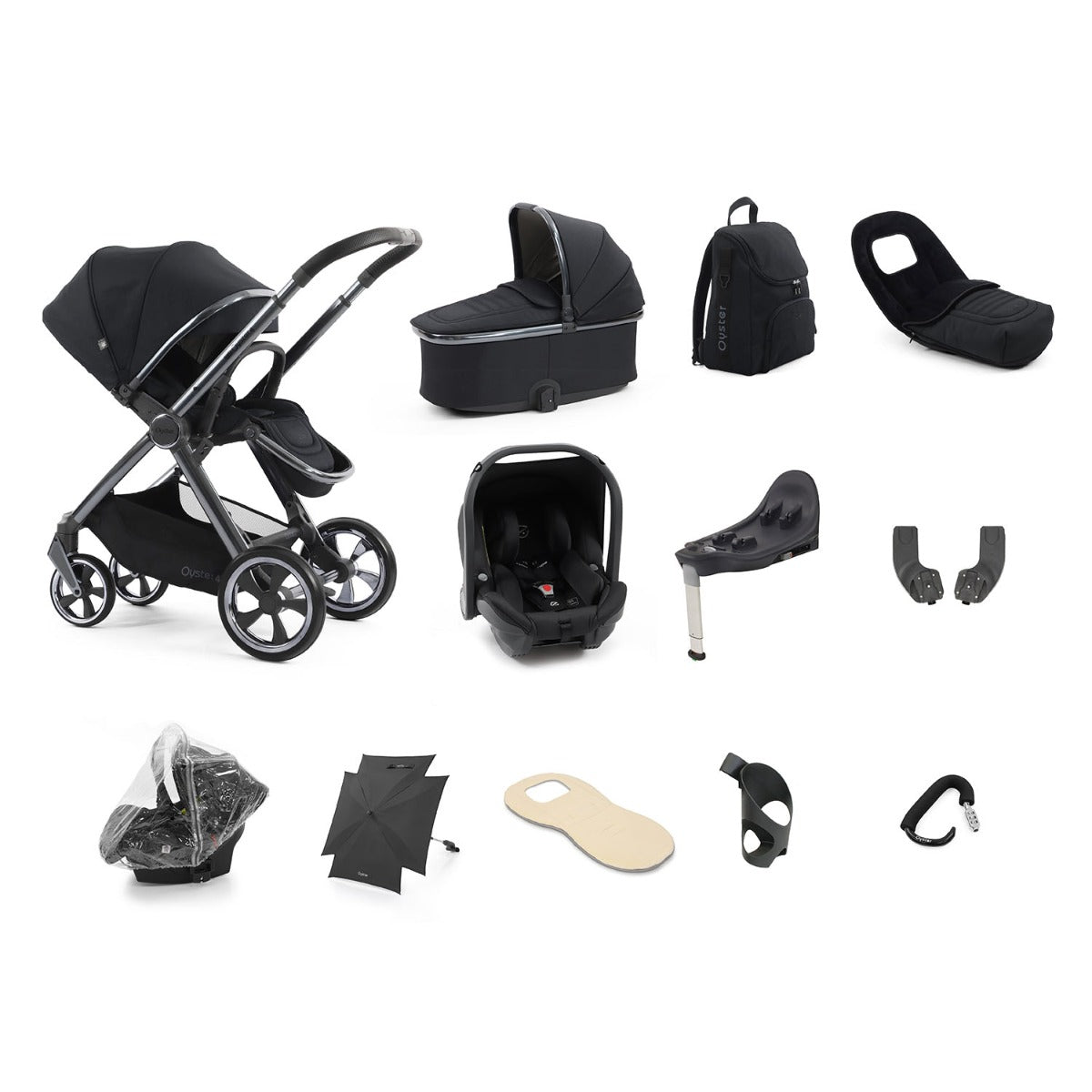 BabyStyle Oyster 4 Ultimate 12 Piece Capsule Bundle - Carbonite