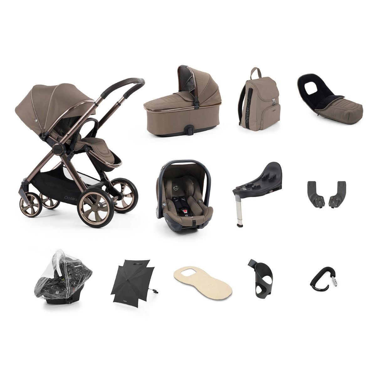 BabyStyle Oyster 4 Ultimate 12 Piece Capsule Bundle - Mink