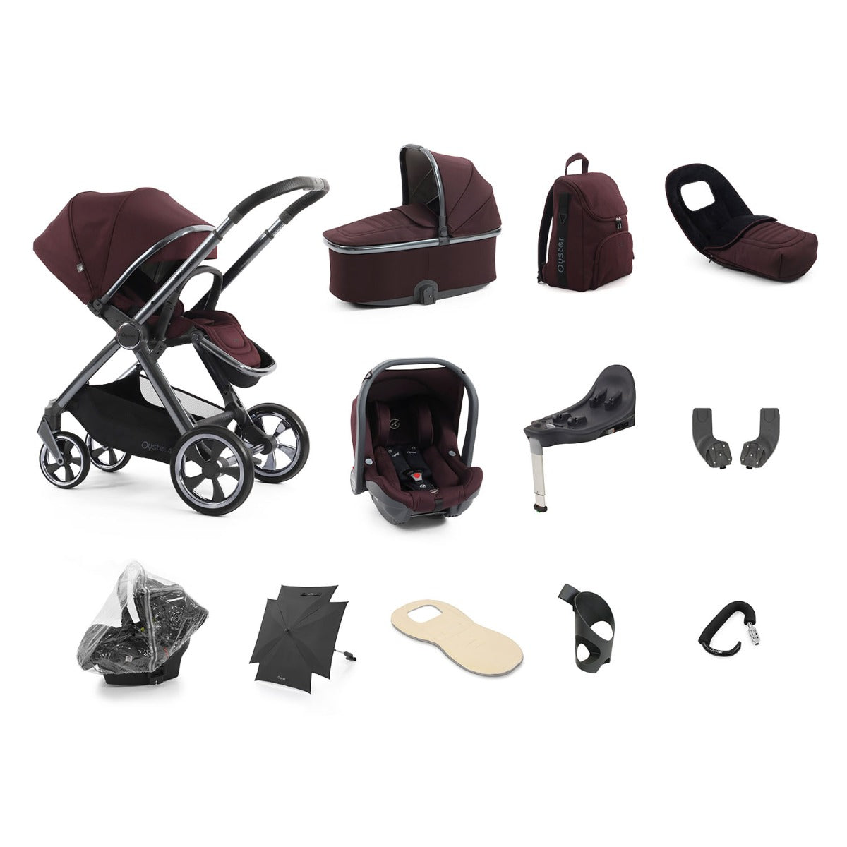 BabyStyle Oyster 4 Ultimate 12 Piece Capsule Bundle - Mulberry