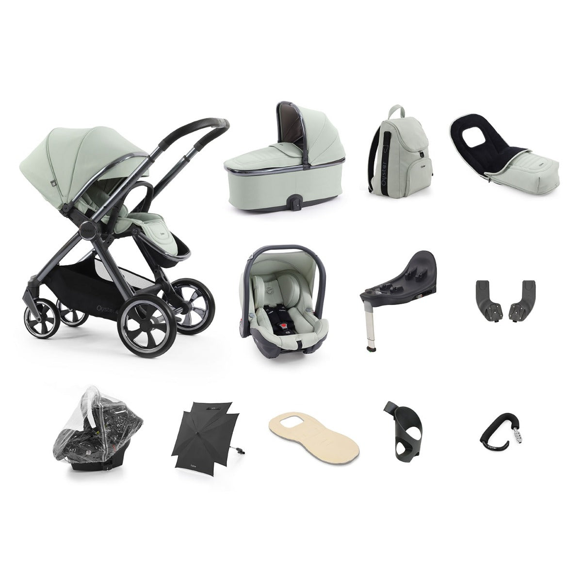 BabyStyle Oyster 4 Ultimate 12 Piece Capsule Bundle - Pistachio