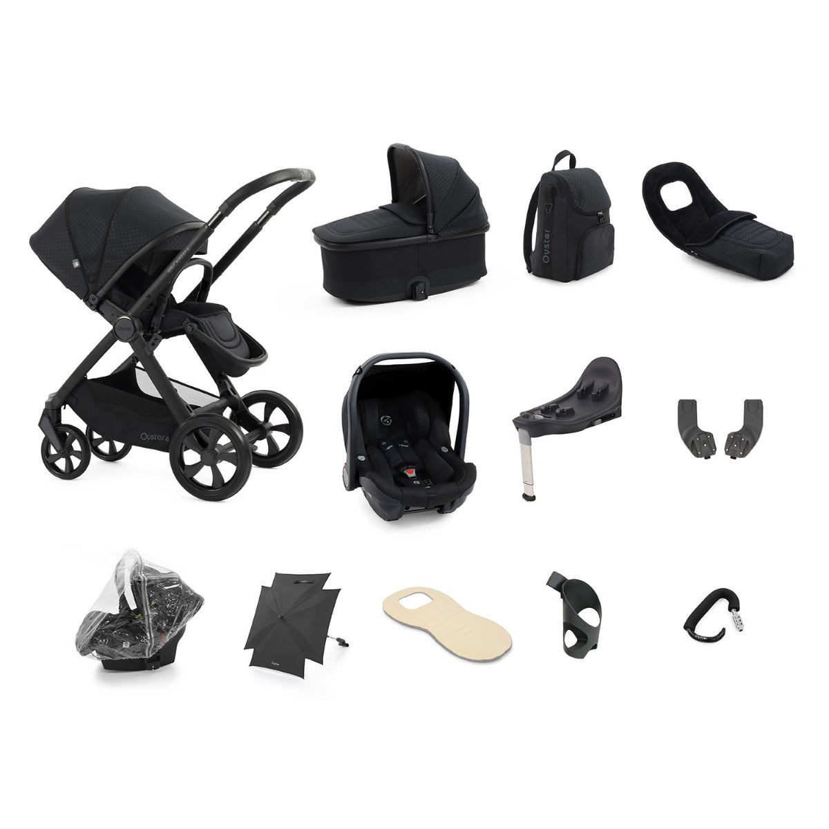 BabyStyle Oyster 4 Ultimate 12 Piece Capsule Bundle - Raven
