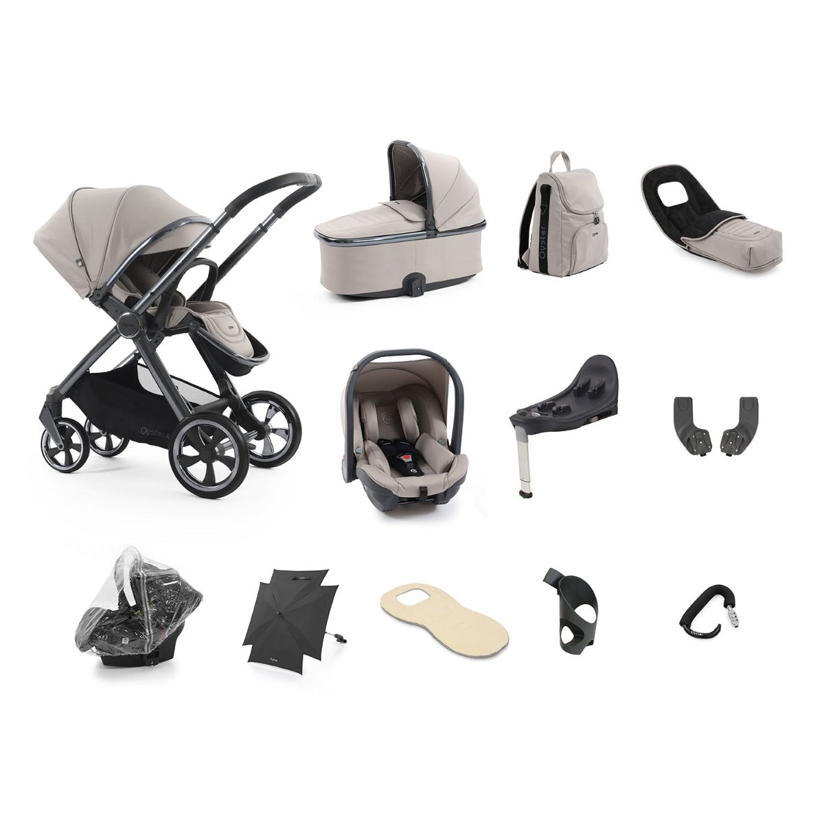 BabyStyle Oyster 4 Ultimate 12 Piece Capsule Bundle - Stone