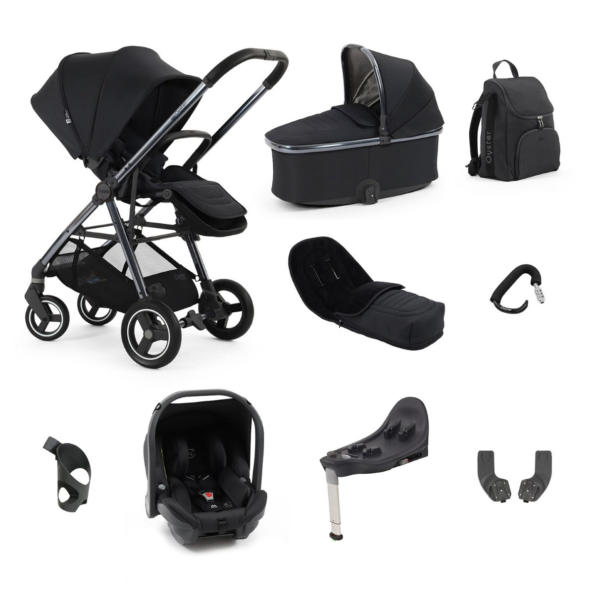BabyStyle Oyster Gravity+ 9 Piece Capsule Bundle - Carbonite