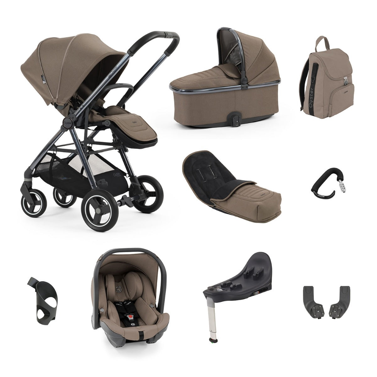 BabyStyle Oyster Gravity+ 9 Piece Capsule Bundle - Mink