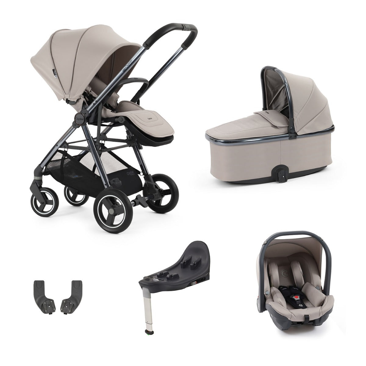 BabyStyle Oyster Gravity+ 5 Piece Capsule Bundle - Stone