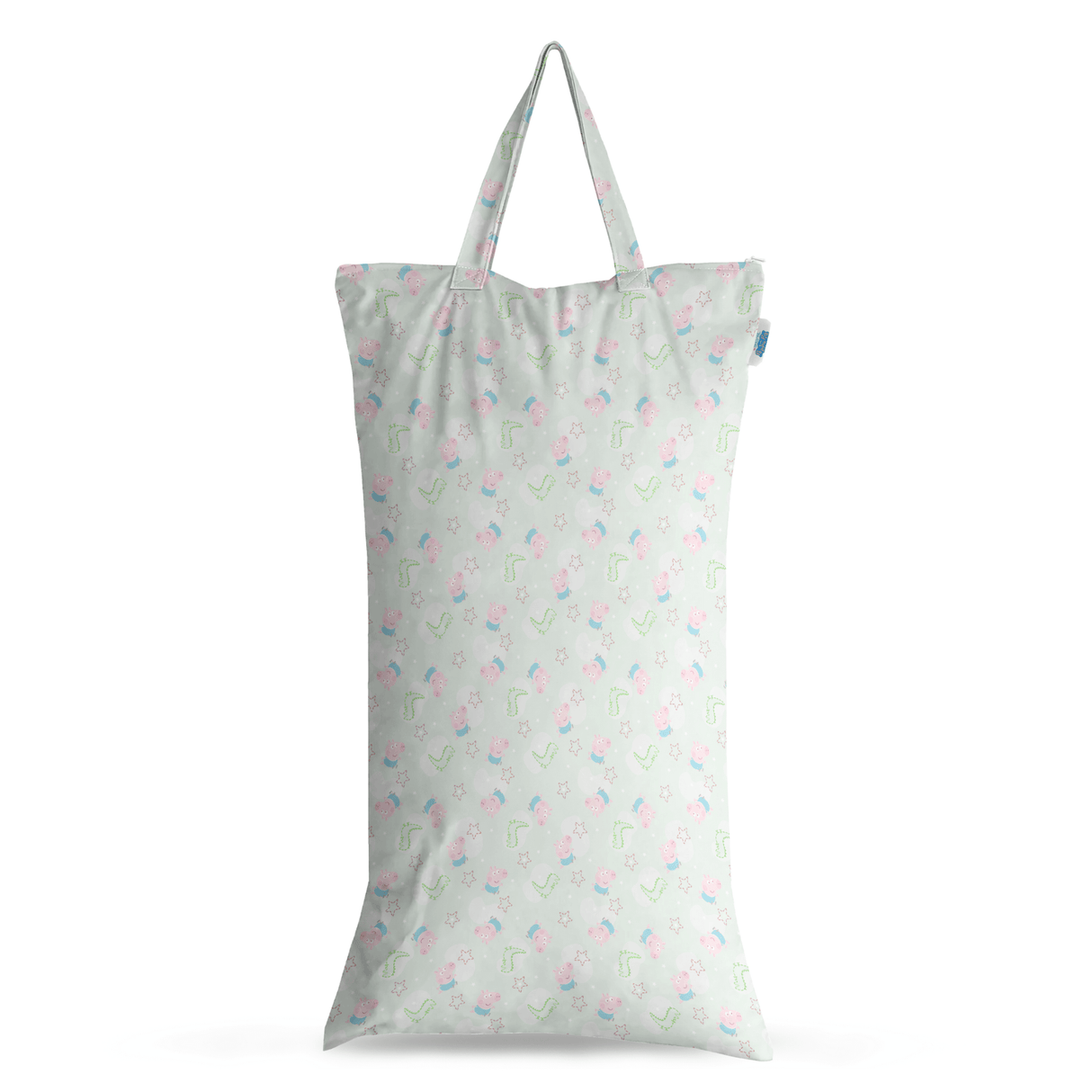 Peppa Pig XL Wet Bag Reusable Cloth Nappy Pail - George Pig | Sage