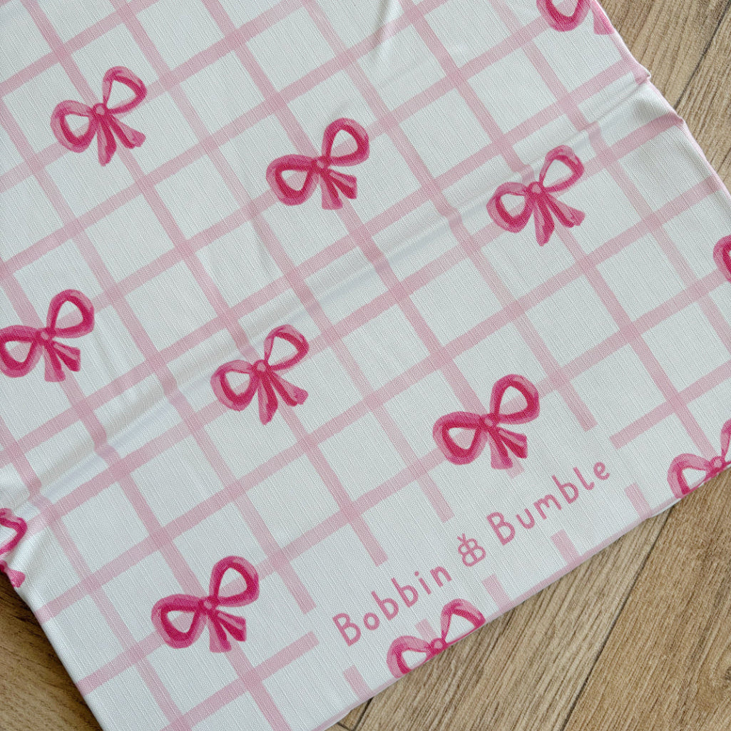 Travel Changing Mat - Pink Bows