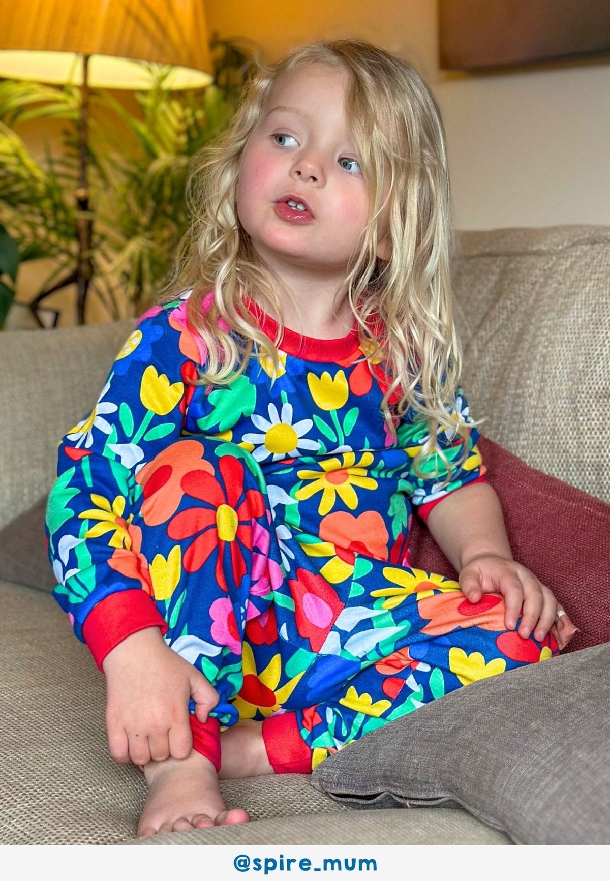 Toby Tiger Organic Bold Floral Print Pyjamas