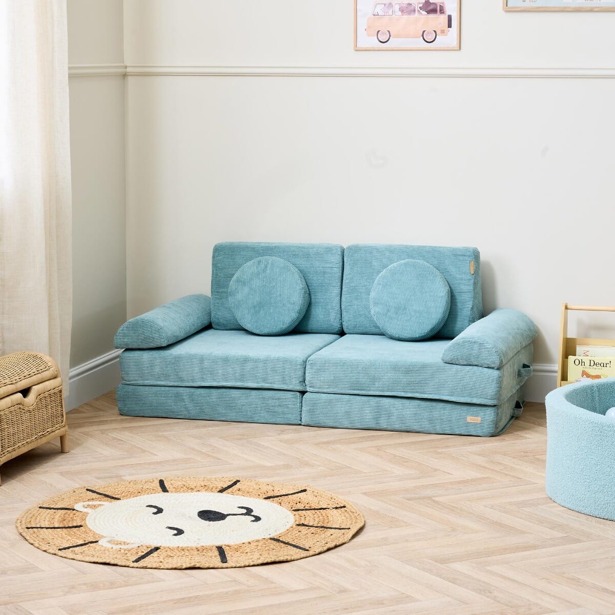 Tutti Bambini Playrama Montessori Kids Play Sofa - Ocean Stone