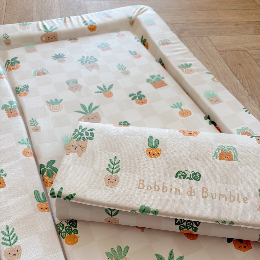 Travel Changing Mat - Pot Plants