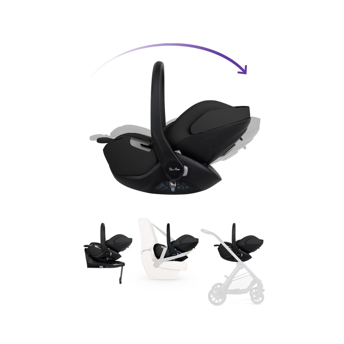 Silver Cross Reef 2 Ultimate 360 Family Car Seat Bundle - Mocha