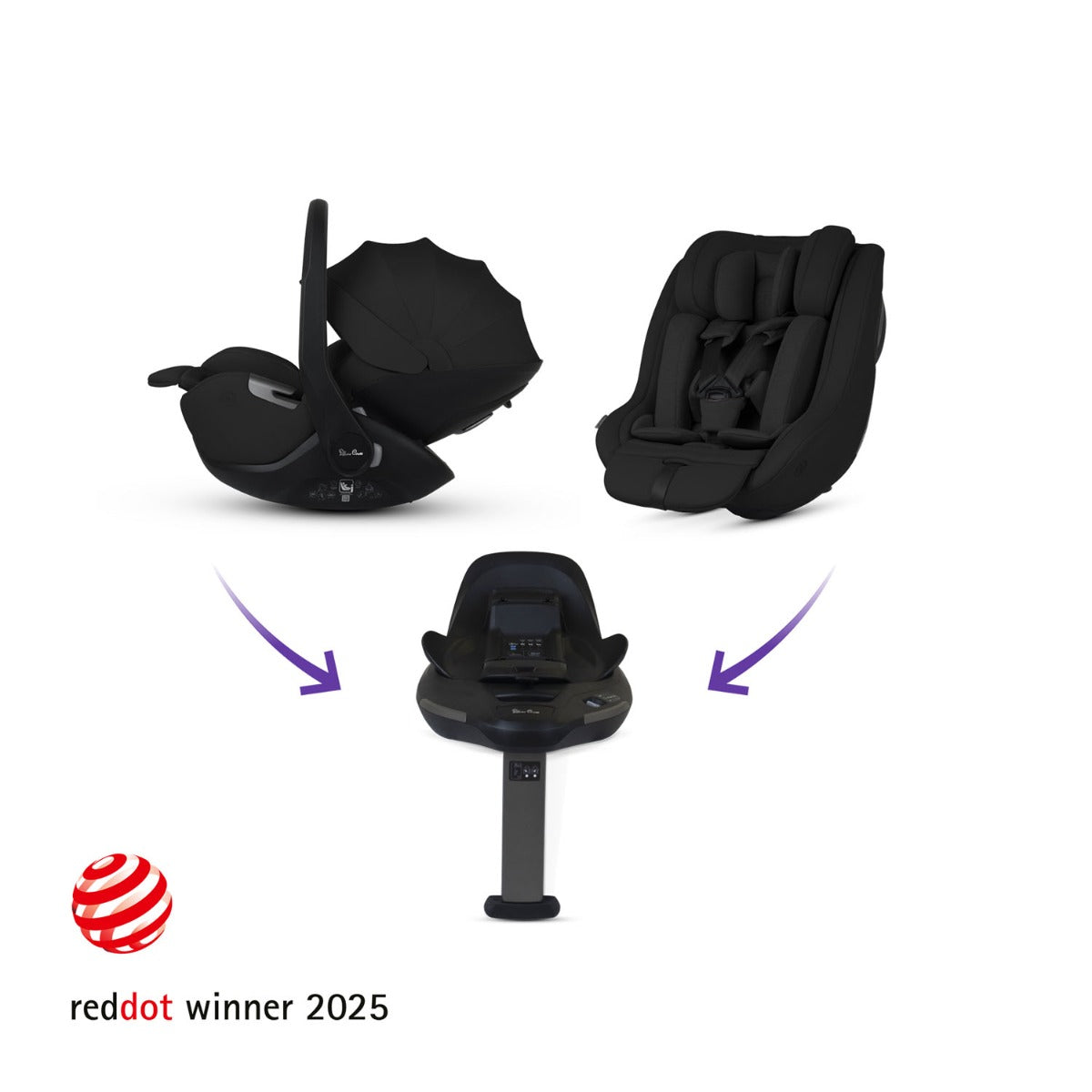 Silver Cross Reef 2 Ultimate 360 Family Car Seat Bundle - Mocha